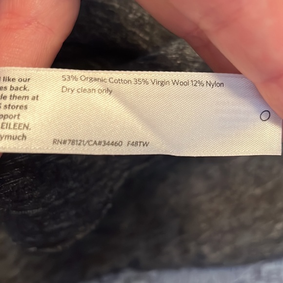 Eileen Fisher - black sweater tunic - Picture 3 of 4